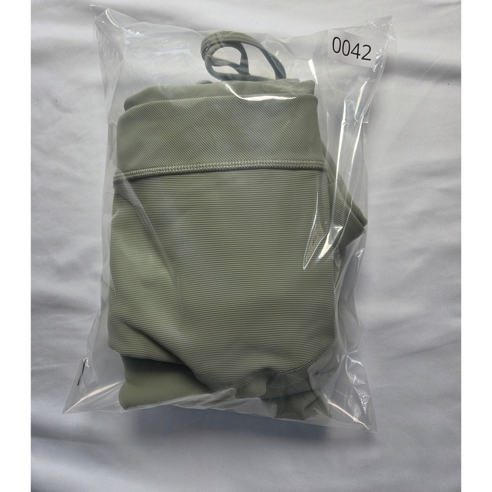 CALIA by Carrie Underwood Ribbed Sports Bra and Leggings Set Sage Green Small - Picture 9 of 9